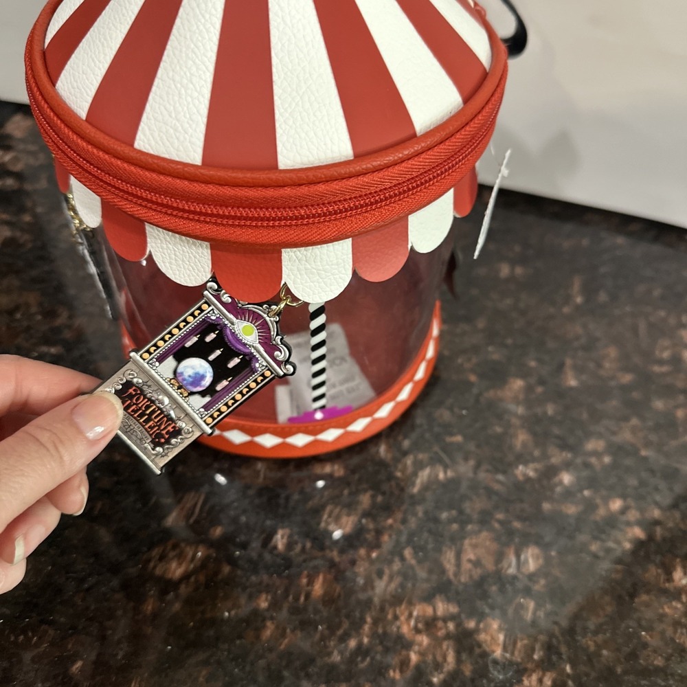 Bath & Body Works Halloween 2026 CAROUSEL TENT Wristlet Clear Purse Zip Bag NWT - Picture 6 of 9